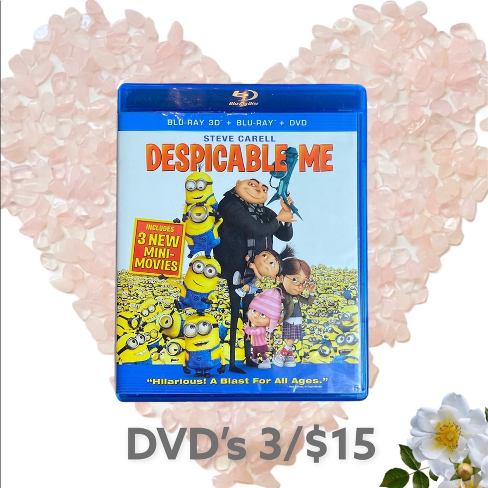 💖3/$15 Despicable Me Blu-ray and Blu-ray 3D disc